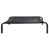 Lit pour chat surélevé de style militaire, amovible et lavable, avec cadre en alliage solide, emballage en boîte, adapté à toutes les saisons, pour chats de grande taille