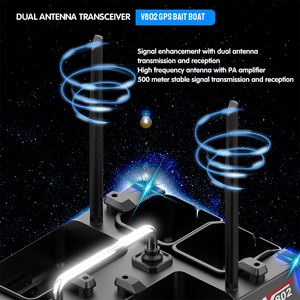 V802Pro GPS bateau appât <span class=keywords><strong>de</strong></span> pêche avancé sonar à double antenne Tech 4 trémies d'appâts avec signal d'hameçon et éclairage <span class=keywords><strong>de</strong></span> nuit - Product Image 5