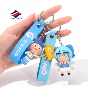 Gantungan Kunci PVC Lunak Custom Longzhiyu 20 Tahun, Gantungan Kunci Logo Karet Lunak, Gantungan Kunci Silikon 3D Custom - Product Image 5