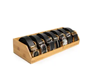 7 ngăn bằng gỗ vành đai tổ chức cho ngăn kéo tre vành đai khóa hiển thị trường hợp
