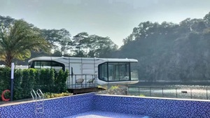 Casa Container a Capsula Intelligente, Design Esterno Futuristico, Sistema Domotico Integrato, Casa Prefabbricata Mobile - Product Image 5