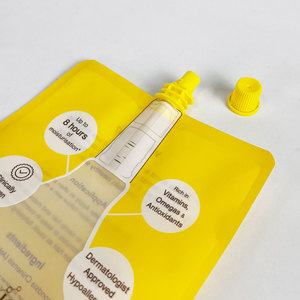 Pochette à bec verseur personnalisée et colorée de 200 ml, pochette à bec verseur réutilisable, pochette à bec verseur en plastique pour shampoing - Product Image 3