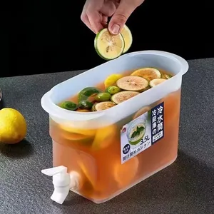 3.5L Đồ Uống Dispenser Nước Mát Pitcher Nước Đá Ấm Đun Nước Trái Cây Trà Nồi Nước Lạnh Xô Nước Jug Cho Nước Chanh Mùa Hè