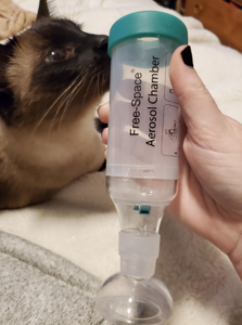 <span class=keywords><strong>Chambre</strong></span> <span class=keywords><strong>d</strong></span>'aérosol médicale professionnelle en silicone de qualité supérieure pour chiens et chats asthmatiques – Consommables vétérinaires - Product Image 2
