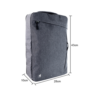 Minimalist Grey Tech <b>Backpack</b> – 180° Full Open Compartment, Dedicated Laptop Sleeve & Secure <b>Strap</b> System for Daily Commute - Product Image 3