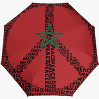 Parapluie pliant entièrement automatique, motif drapeau marocain, tissu imperméable durable de qualité supérieure, style culturel et thématique du pays