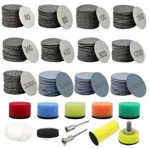 Sanding Discs 1 Inch 60-10000 Grit <b>Silicon</b> Carbide 131 Piece Set For Rotary <b>Tools</b> Wood Metal - Product Image 4