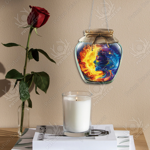 Encantadores encantos Seaside Serenity Bottle Acrílico Placa de pared Signo Poción mística Hada Jardín Sala de estar Decoración para el hogar - Product Image 5