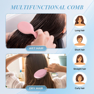 Spazzola Massaggiante di Alta Qualità Colori Caramella con Cuscinetto ad Aria Mini da Viaggio per Bambini con Setole Liscianti - Product Image 4