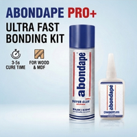 Kit de collage MDF ultra-rapide en 3 secondes, adhésif cyanoacrylate, super colle en spray, activateur pour la construction et le transport