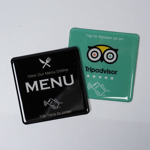 Adesivo Epossidico Impermeabile NFC da 68/80mm Disponibile, Adesivi per Social Media, Menu NFC, Adesivi NFC per Recensioni Google - Product Image 2