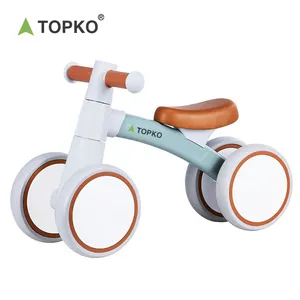 TOPKO รถของเล่นพับได้สำหรับเด็กหัดเดิน,รถของเล่น3ล้อสำหรับเด็กอายุ1-3ปีไม่มีคันเหยียบจักรยานปรับสมดุลได้