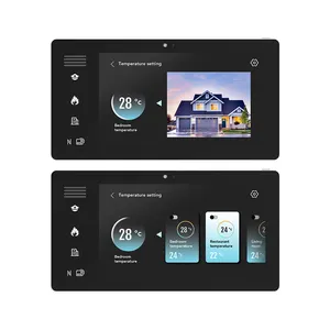 zigbee gateway control panel wall tablet RFID card reader android intercom RS485 RS232 POE RJ45 linux hotel smart home tuya