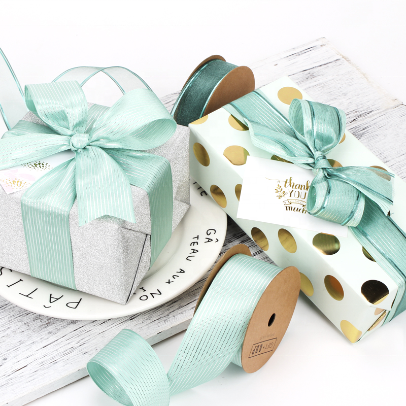Woven Edged Sheer Organza Ribbon for Gift Wrapping Ribbon