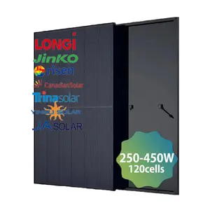 Modules solaires PV Longi/Trina/Risen Système d'énergie solaire monofaciale 250W 300W 350W 400W 450W Panneau solaire à un prix abordable