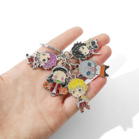 Porte-clés en acrylique personnalisé sans MOQ, breloques anime à sable mouvant, porte-clés en métal, porte-clés liquide