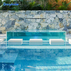 Al Aire Libre Hogar personalizado piscina mosaico azulejos fibra de vidrio acrílico ventana Spa piscina sobre el suelo piscina - Product Image 5