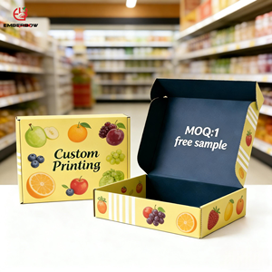 Caja de Papel Kraft Ecológica de Lujo Premium EBB, Reutilizable, con Logotipo Impreso, Cartón Corrugado Personalizado para Empaque de Cosméticos - Product Image 1