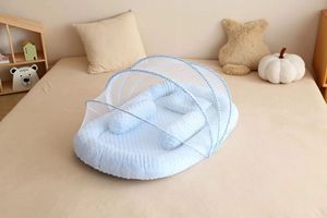 Literie pour bébé 100% coton de qualité supérieure avec moustiquaire du fabricant de conception portable pour berceau - Product Image 2