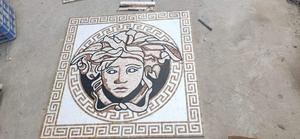 Mosaïque <span class=keywords><strong>de</strong></span> sol en marbre rond en <span class=keywords><strong>pierre</strong></span> naturelle, design <span class=keywords><strong>de</strong></span> boussole, motifs <span class=keywords><strong>de</strong></span> mosaïque, art mural, décoration d'entrée <span class=keywords><strong>de</strong></span> villa, murale en mosaïque - Product Image 6