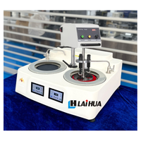 Machine de polissage et de rectification métallographique à double plateau, polisseuse manuelle autonome avec tête oscillante automatique