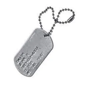 Groothandel Custom Hoge Kwaliteit Roestvrij Staal Metal Dog Tags Pet Tags Met Ketting