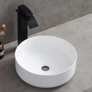 Lavabo automatique en céramique pour salle de bain, bols de couleur blanche, lavabo en céramique de qualité supérieure