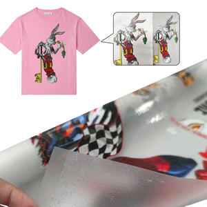 New Product Glitter DTF PET Transfer Film for T-shirt Digital Inkjet <b>Printer</b> DTF Printing Roll - Product Image 1