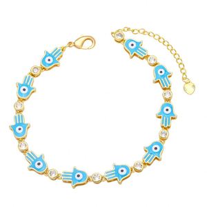 Pulsera Bohemia Colorida con Gotas de Aceite, Pulsera Creativa y Única con Ojo de Palma - Product Image 3