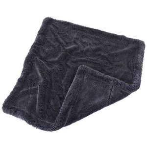 Serviette de lavage de voiture en tissu torsadé épais, absorbante, 600g, sans peluches, séchage rapide - Product Image 5