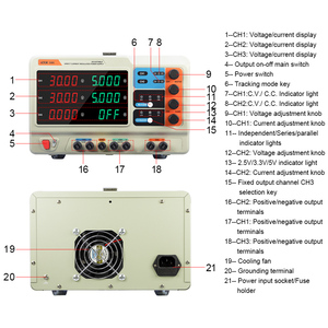 Fuente de Alimentación Regulada de CC Multicanal Ajustable VICTOR 3303 / 3305, Fuente de Banco de Doble Salida con Protección de Seguridad OVP OTP - Product Image 2