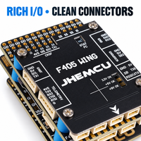 Contrôleur de vol à aile fixe JHEMCU F405 pour avion RC, carte de contrôle de vol F405, INAV OSD IIC, six récepteurs UART