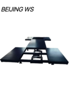 Elevador de Tijera Hidráulico de Doble Cilindro con Plataforma Extendida Personalizada, Certificado CE, Capacidad de 4500 kg, Altura de Elevación de 580 mm, Modelo W330
