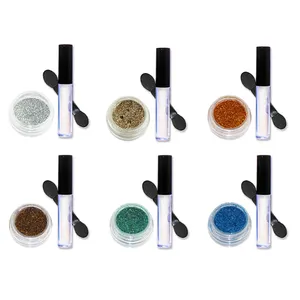 Glittery lipgloss glitter powder lipstick glitter powder eyeshadow 12colors private label