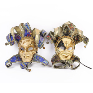<span class=keywords><strong>Masque</strong></span> de <span class=keywords><strong>joker</strong></span> jester de style vénitien traditionnel, peint à la main, <span class=keywords><strong>masque</strong></span> de boule fantaisie pour événement festif, Offres Spéciales - Product Image 2
