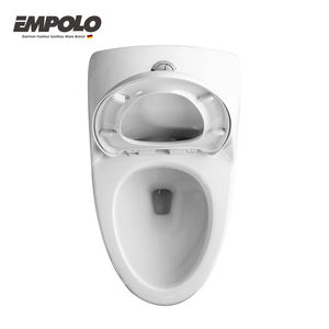 Inodoro de Cerámica Moderno de Una Pieza para Uso Hotelero, Montado en el Suelo, Sifónico, S-trap 300mm, Doble Descarga, Desodorización Automática, Suave - Product Image 3