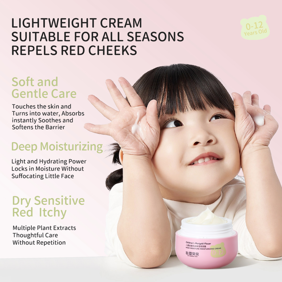ORANGLES Ultra-Hydrating Baby Nutrition Face Cream – Organic Jojoba Oil Moisturizing Face Cream for Daily Baby Skin Care - angled perspective - Image 4 of 4 | excellent for daily use | New York | Free Shipping ORANGLES