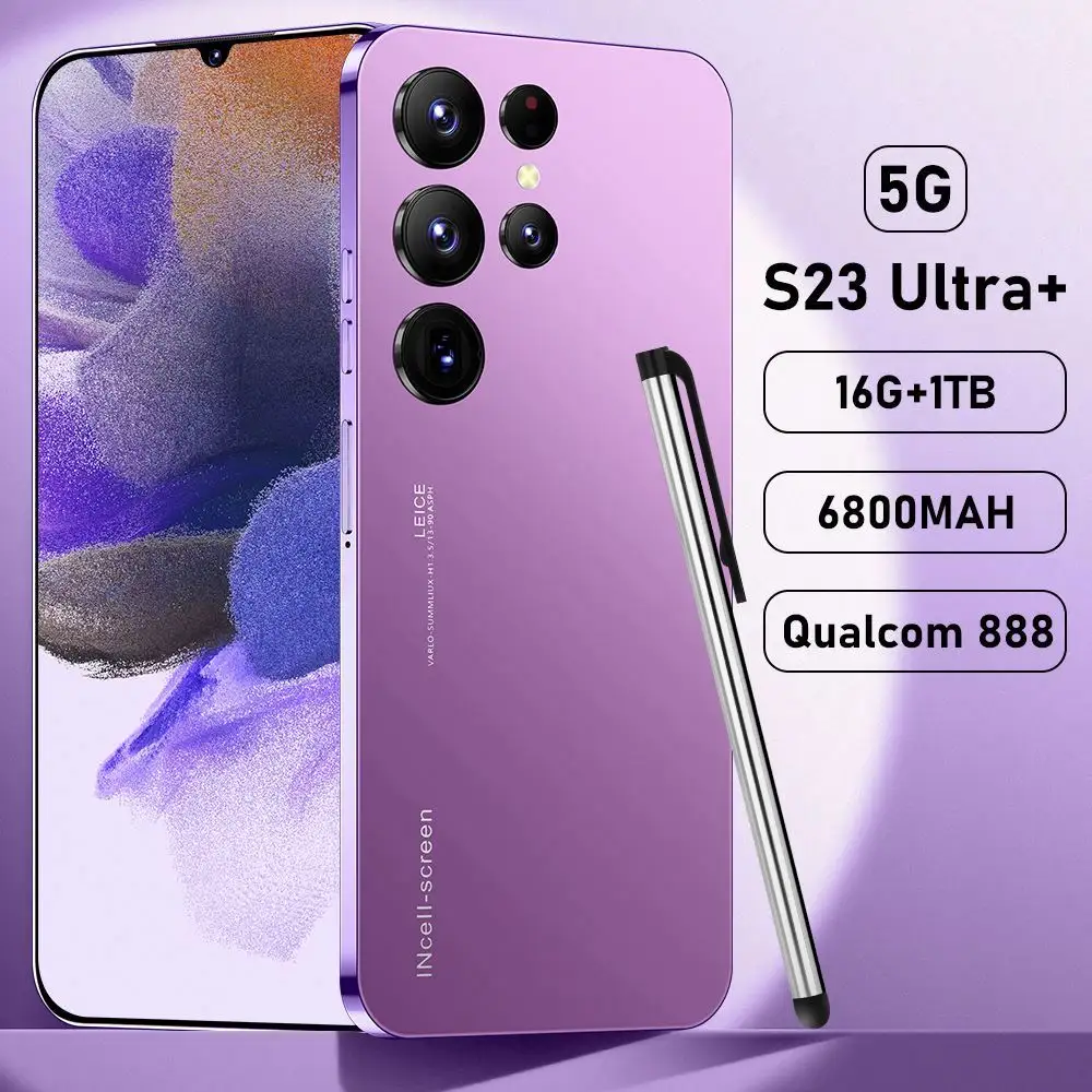 S23 Global Version 7.3 "Full Screen 16GB + 512GB 24MP fotocamera 6000mAh GPS WiFi 5G telefoni cellulari originali