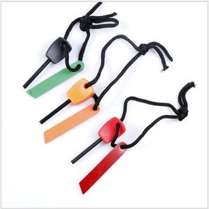 Fire Starter Magnesium Rod Waterproof Outdoor Survival Tool For Camping Hiking Approx 62mm Red Black Orange - Product Image 1