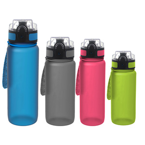 Silverjet Plastic Sport Water <b>Bottle</b> 350ml 420ml 450ml 500ml 600ml <b>750ml</b> Hinged Cap Gym Outdoor Office Use - Product Image 1