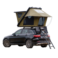Tente de toit en forme de Z, coque rigide en aluminium robuste JWZ-005, tente de camping pour SUV, 2 personnes, tente de toit de véhicule durable