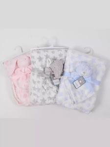 ชุดเครื่องนอนสำหรับเด็กทารกสำหรับฤดูหนาว ผ้าห่มนุ่มแบบฟลานเนล พร้อมของเล่นผ้าขนหนูแบบสวมใส่ได้ ผลิตด้วยเทคนิคการทอ - Product Image 4