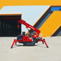 Mini-Spinnenkran Raupenhydraulik-Hebemaschine Kompakter Teleskopausleger Elektrische Hebevorrichtung Industrieausrüstung