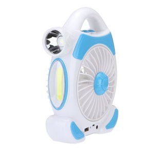 Ventilador de Camping con Linterna LED, Ventilador USB Portátil con Luz y Gancho para Tienda de Campaña, Ventilador de Emergencia para Exteriores, Banco de Energía para Senderismo y Pesca - Product Image 3
