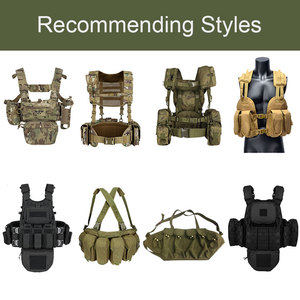 하네스 및 파우치이있는 Yakeda 맞춤형 모듈 식 하중 베어링 순찰 벨트 가슴 장비 전술 조끼 전술 장비 가슴 장비 가방 - Product Image 6