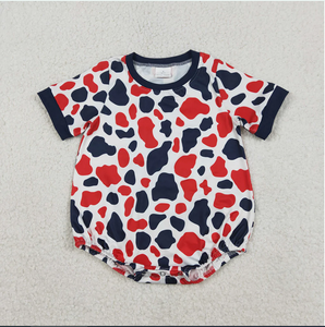 Combinaison pour bébé garçon SR3822, imprimé camouflage rouge marine, pour le 4 juillet - Product Image 4