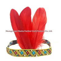 Serre-tête ethnique style indien avec plumes, personnalisable, réglable, unisexe, pour Noël, Halloween, fête, mascarade, danse