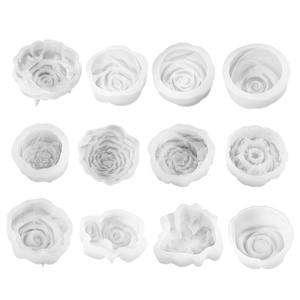 <span class=keywords><strong>Moule</strong></span> en silicone 3D DIY pour roses en résine époxy, bougies d'aromathérapie, moules en résine pour roses en gros pour artisanat - Product Image 5