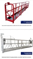 Gondole suspendue de construction moderne ZLP630 à haute sécurité avec acier galvanisé et aluminium, capacité de charge de 630 kg pour le nettoyage des fenêtres