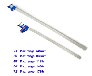 Pince réglable en alliage d'aluminium, 18 pièces, pince F pour le travail du bois, 24 36 48 60 72 pouces avec griffe à tampon en caoutchouc pour <span class=keywords><strong>outils</strong></span> <span class=keywords><strong>de</strong></span> charpentier <span class=keywords><strong>de</strong></span> cadre en bois - Product Image 6